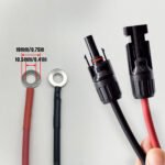 12AWG 0.3m/1FT Solar Cable to O Ring Connecter Panel Connector Cable, For Solar Battery Connectors For Car, RV, Boat Solar Generator, Inverter, Battery Pack Charger, Generator Connectivity, Red And Black. – Bild 7