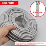 24AWG 50m/164FT Solid Cable LAN Network Ethernet RJ45 Wire, Cat5 CCA Wire Bulk No Ends, for Indoor/Outdoor. – Bild 3