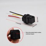 Automotive Relay 1 Pack Kit, 4P 12V/40A SPST Heavy Duty with Harness Socket, 12AWG+16AWG Tinned Copper Wires for Car Boat Auto Fan Relays – Bild 2