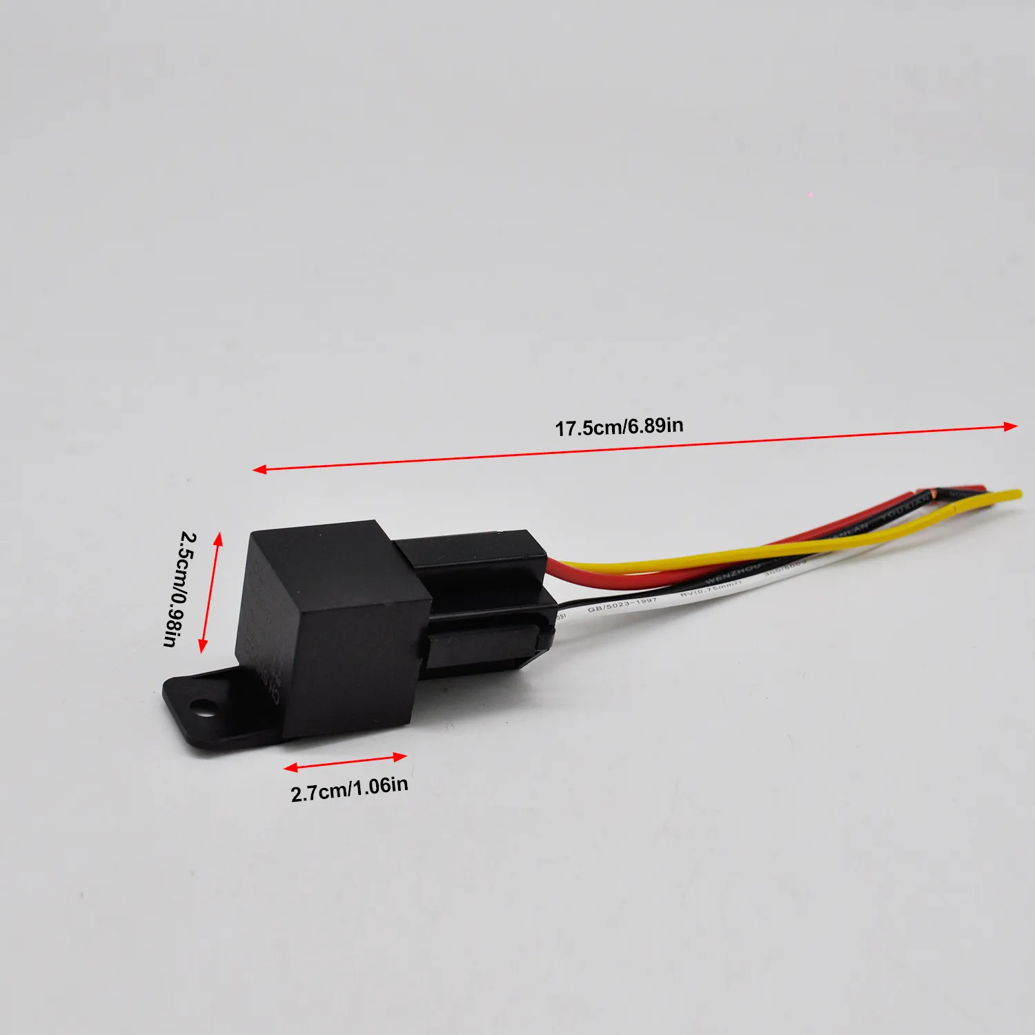 1PC Automotive Relay, 12V40A 4Pin Universal Power Relay with Harness, 16AWG+18AWG Tinned Copper Wires for Car Vehicle Motor Switch – Bild 6