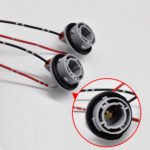 2PCS 1156 LED Bulbs Socket, Signal Light Socket Wiring Harness. - 图片 2