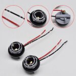 2PCS 1156 LED Bulbs Socket, Signal Light Socket Wiring Harness. - 图片 3