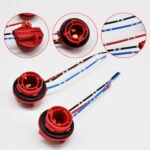 2PCS 1157 LED Bulbs Socket, Signal Light Socket Wiring Harness. - 图片 2