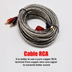 Amp Install Kit, 8GA CCA Car Audio Speakers Wiring, Complete Amplifier Installation Kit with RCA Cables Speakers Cable - 图片 3
