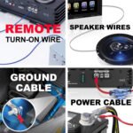 Amp Install Kit, 8GA CCA Car Audio Speakers Wiring, Complete Amplifier Installation Kit with RCA Cables Speakers Cable - 图片 6