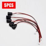 5PCS Model-C Female Chassis Connectors, 2-Pin Model-C Female Socket Jacks for Charging, 3A USB-C Plug Socket in Round Black Design, Suitable for 12V Power Outlets in Rvs, Without Battery - 图片 2