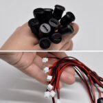 5PCS Model-C Female Chassis Connectors, 2-Pin Model-C Female Socket Jacks for Charging, 3A USB-C Plug Socket in Round Black Design, Suitable for 12V Power Outlets in Rvs, Without Battery - 图片 7