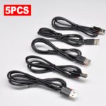 2PCS 100CM/39.3inch USB Pigtail Cable 24AWG USB 2.0 Male Plug 2pin Wire DIY Cable, for LED Strip Night Lights Lamp Table Clock TV Box Mirror Fan - Imagen 3