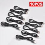 2PCS 100CM/39.3inch USB Pigtail Cable 24AWG USB 2.0 Male Plug 2pin Wire DIY Cable, for LED Strip Night Lights Lamp Table Clock TV Box Mirror Fan - Imagen 4