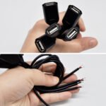 10PCS USB Pigtail 2 Pin USB 2.0 Female, DIY Repair of USB 2.0 Cables, 30cm/11.8in Soldering The Two Pins of The USB Female Connector, for USB Equipment Installed Fixing DIY USB Cables, LED Lights, Fans, And LED Strip Desk Lamps – Bild 3