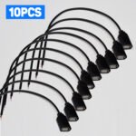 10PCS USB Pigtail 2 Pin USB 2.0 Female, DIY Repair of USB 2.0 Cables, 30cm/11.8in Soldering The Two Pins of The USB Female Connector, for USB Equipment Installed Fixing DIY USB Cables, LED Lights, Fans, And LED Strip Desk Lamps – Bild 8