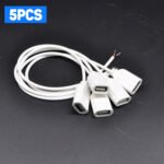 10PCS USB Pigtail 2 Pin USB 2.0 Female, DIY Repair of USB 2.0 Cables, 30cm/11.8in Soldering The Two Pins of The USB Female Connector, for USB Equipment Installed Fixing DIY USB Cables, LED Lights, Fans, And LED Strip Desk Lamps – Bild 12