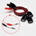 2PCS 60cm/2FT USB Electrical Testing, 2PCS USB Male/USB Female to Alligator Clips 60cm, Alligator Clip to USB Test Lead Adapter with Clip Power Detection Connection Line - 图片 5