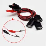 2PCS 60cm/2FT USB Electrical Testing, 2PCS USB Male/USB Female to Alligator Clips 60cm, Alligator Clip to USB Test Lead Adapter with Clip Power Detection Connection Line - 图片 5