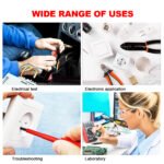 2PCS 60cm/2FT USB Electrical Testing, 2PCS USB Male/USB Female to Alligator Clips 60cm, Alligator Clip to USB Test Lead Adapter with Clip Power Detection Connection Line - 图片 7