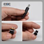 5 Stück DC 5,5 x 2,1 mm Buchse (DC-022), DC-Hohlstecker mit Innengewinde