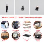 5PCS DC5.5x2.1mm socket (DC-022), internal thread DC barrel shaped DC power adapter connector – Bild 3