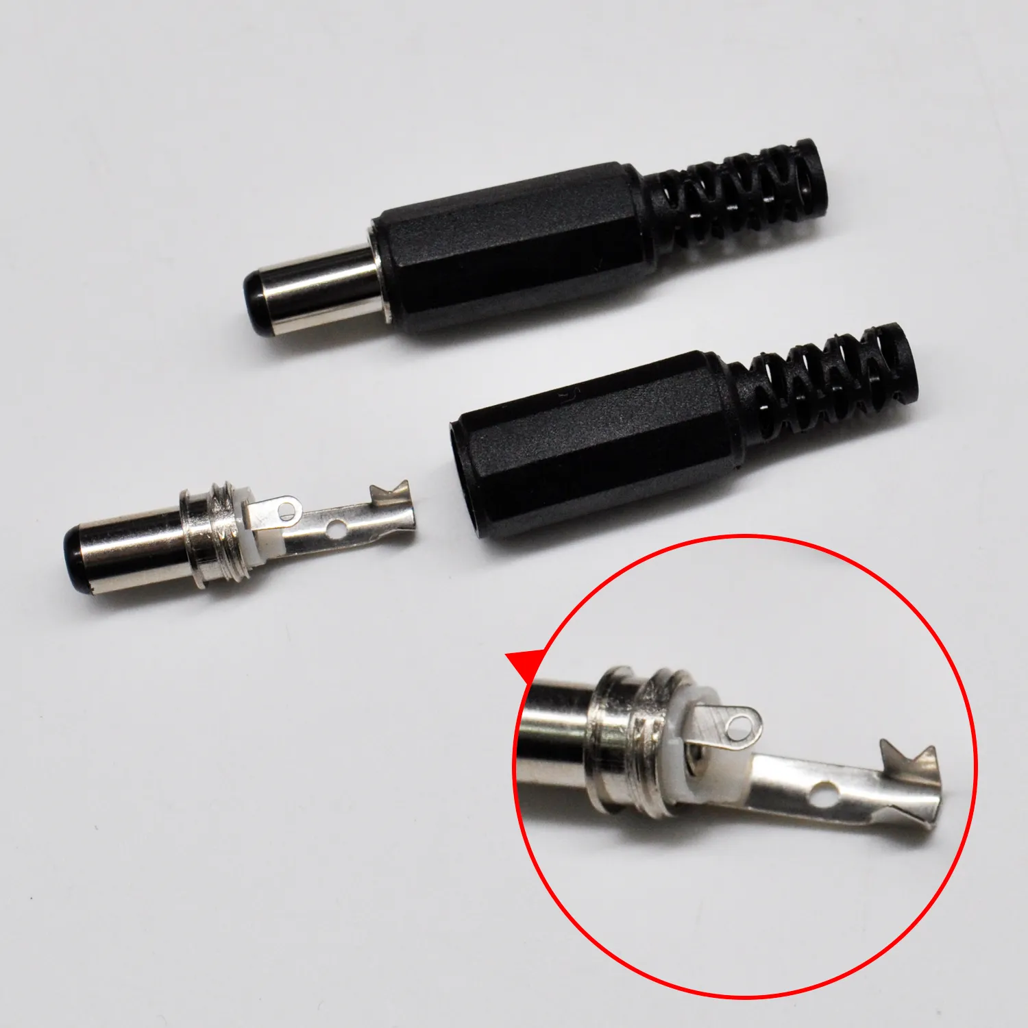 5PCS DC5.5x2.1mm socket (DC-022), internal thread DC barrel shaped DC power adapter connector - 图片 10