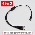 3 to1 DC Power Splitter Cable 1 Female to Plug Connection, 5.5mm x 2.1mm DC Power Supply Splitter Cord for CCTV Security Camera Led Strip Light - Image 2