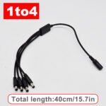 3 to1 DC Power Splitter Cable 1 Female to Plug Connection, 5.5mm x 2.1mm DC Power Supply Splitter Cord for CCTV Security Camera Led Strip Light - Image 4