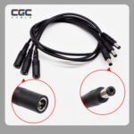 100CM/39in 5.5x2.1 DC Power Extension Cord, 5.5x2.1mm Female to Male Plug for CCTV Security IP Camera, LED Strip, Monitors, Survelliance DVR NVR Standalone