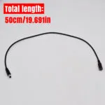 30CM/12in 5.5x2.1 DC Power Extension Cord, 5.5x2.1mm Female to Male Plug for CCTV Security IP Camera, LED Strip, Monitors, Survelliance DVR NVR Standalone - 图片 5