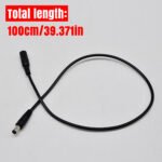 100CM/39in 5.5x2.1 DC Power Extension Cord, 5.5x2.1mm Female to Male Plug for CCTV Security IP Camera, LED Strip, Monitors, Survelliance DVR NVR Standalone - Image 6