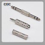 Speaker Connectors,  3PCS Nickel Plated 6.35mm&3.5mm Audio Adapter, 1/4" Male-Male, 3.5mm Male-6.35mm Female, 3.5mm F-F Stereo TRS Converter for Amplifier