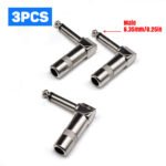 5PCS 6.35MM Right-Angle Mono Guitar Plugs, 6.35mm 1/4" 90?? Right Angle Nickel-Plated Audio Plug, TS Male to Female Solder Connector Fiberglass Insulator for Instrument Cables???ַ?????245?? – Bild 3