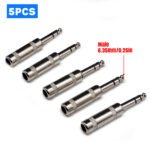 5PCS 6.35MM Guitar Plugs, 6.35mm Male 1/4" TS Plug Audio Connector, Solder Jack Adapter for Guitar Speaker Microphone Instrument Audio Cables - Image 3