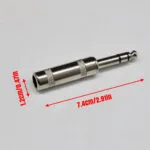 5PCS 6.35MM Guitar Plugs, 6.35mm Male 1/4" TS Plug Audio Connector, Solder Jack Adapter for Guitar Speaker Microphone Instrument Audio Cables – Bild 4