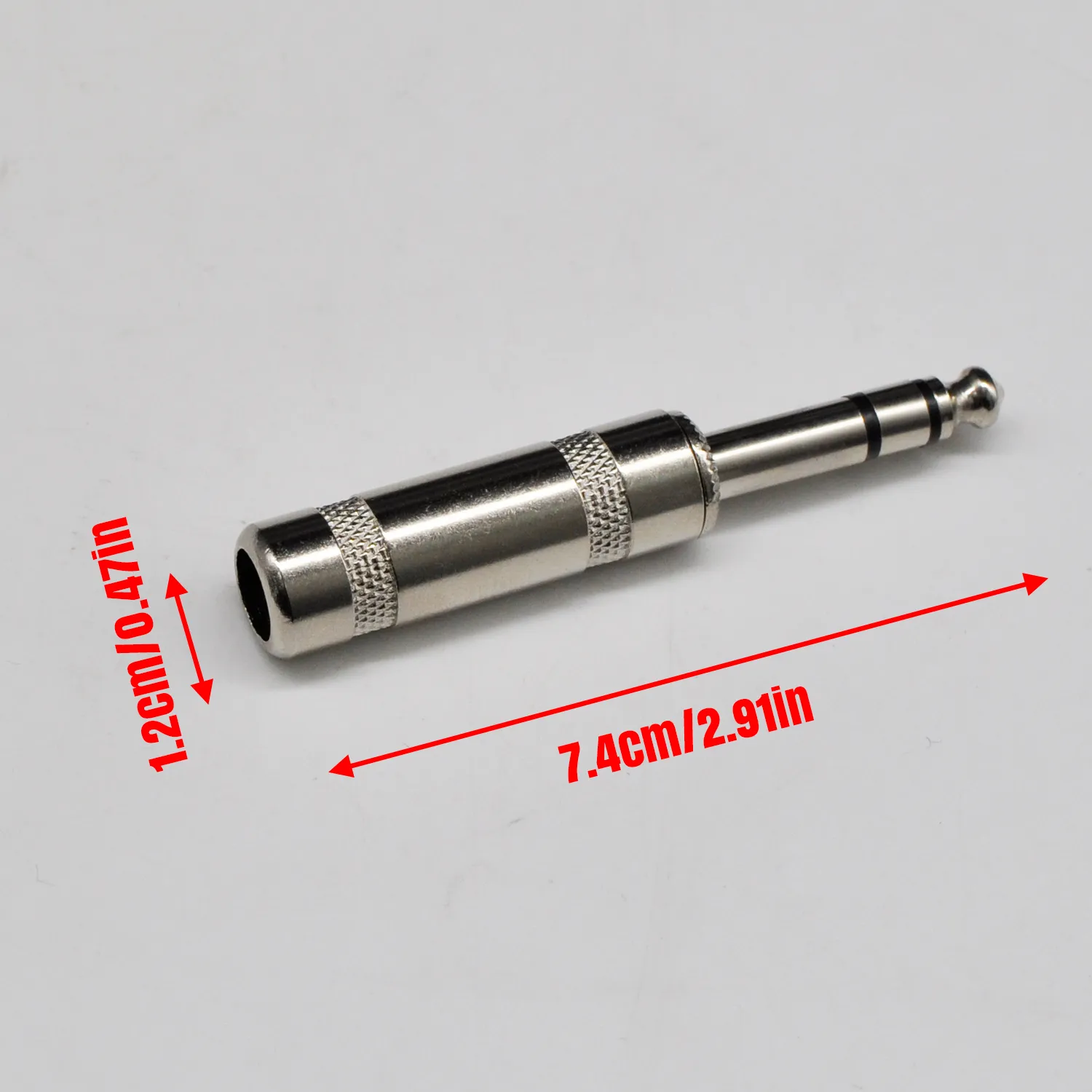 5PCS 6.35MM Guitar Plugs, 6.35mm Male 1/4" TS Plug Audio Connector, Solder Jack Adapter for Guitar Speaker Microphone Instrument Audio Cables – Bild 4