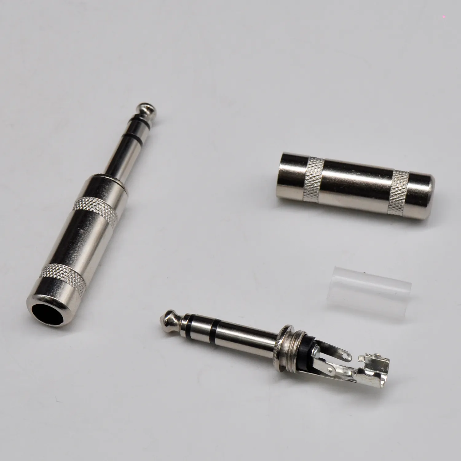 5PCS 6.35MM Guitar Plugs, 6.35mm Male 1/4" TS Plug Audio Connector, Solder Jack Adapter for Guitar Speaker Microphone Instrument Audio Cables – Bild 7