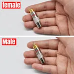2PCS RCA Female Plug Adapter Audio Phono Gold Plated Solder Connecto, Audio Video Cable Adapter Connector for Speaker Wire Wall Plate Home Theater Audio Video Receiver Amplifiers and Sound Systems - 图片 6