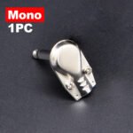 1PC 6.35MM Guitar Plugs, 6.35MM 90 Degree Elbow Single Channel Guitar Plug, Port Adapter for Single Channel Audio Connections Microphone Amplifier Audio Conversion - 图片 2