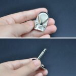 1PC 6.35MM Guitar Plugs, 6.35MM 90 Degree Elbow Single Channel Guitar Plug, Port Adapter for Single Channel Audio Connections Microphone Amplifier Audio Conversion - 图片 5