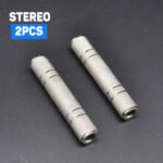 1PC 6.35 female to female adapter, 6.35Mm Two-channel Female-to-female Joiner, TRS Stereo TS Mono Jack Adapter for Guitar Amplifier Speaker Sound Setup - 图片 3