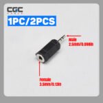 1PC 2.5mm to 3.5mm Audio Adapter, Stereo Jack 2.5mm Male to 3.5mm Female Convertor, Headphone Audio Adapter for Tablets Smartphones All Mobile Devices