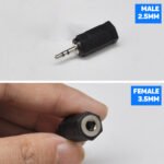 1PC 2.5mm to 3.5mm Audio Adapter, Stereo Jack 2.5mm Male to 3.5mm Female Convertor, Headphone Audio Adapter for Tablets Smartphones All Mobile Devices - 图片 7