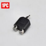 2PCS RCA Adapter, RCA Audio Video Splitter Dual Female to Male Plug, AV TV Cable Conversion Connector Plug and Play Simple Operation Audio Adapter - Image 2