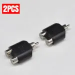 1PC RCA Adapter, RCA Audio Video Splitter Dual Female to Male Plug, AV TV Cable Conversion Connector Plug and Play Simple Operation Audio Adapter - 图片 3