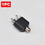 2PCS RCA adapter, RCA Audio Video Splitter Dual Female to Male Plug, AV TV Cable Conversion Connector Plug and Play Simple Operation Audio Adapter - Image 2