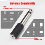 1PC Headphone Audio Adapter Converter 3.5mm Female to 6.35mm Male Connector Adapter for Digital Piano Keyboard Stereo guitar - 图片 5