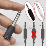 1PC Headphone Audio Adapter Converter 3.5mm Female to 6.35mm Male Connector Adapter for Digital Piano Keyboard Stereo guitar - 图片 6