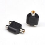 2PCS RCA adapter, Female to Dual Female RCA Splitter, Audio Video Conversion Connector Plug and Play for AV TV Cable Conversion Simple to Use - Imagen 6