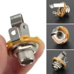 10PCS Electric Guitar Input Jack, 1/4 Inch 6.35mm Mono Guitar Input Socket, Nut & Washer Included for All Electric Guitar Bass Guitar Models - 图片 7