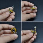 10PCS 6.35mm Mono Jack Input Jacks for Electric & Bass Guitars - 1/4" Closed Circuit Jacks with Yellow & Black Design, Durable Metal Construction, Secure Mounting for All Electric & Bass Guitars, Guitar Jacks, Instrument Connectivity, Sleek Metallic Finish, Sturdy Construction - 图片 2