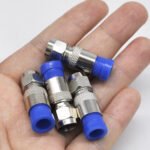 5PCS RG6 Compression Connectors, F Compression Connector Coax Fitting, Easy to Use Perfect for Multiple RG6 Coax Cable Application Connection - Image 4
