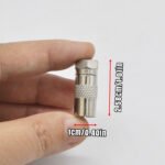 2PCS Nickel Plated British F-head converter, from F-male to 9.5 TV female TV head, suitable for cable TV direct plug-in head – Bild 6