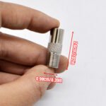 1PC Coax Cable Connector, British F Model Male to TV Female, Heavy-Duty Metal Coax Adapter for TV Antenna Satellite Dish Home Theater Cable - Imagen 5